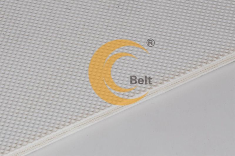 6mm diamond white conveyor belt for sugar and food industries