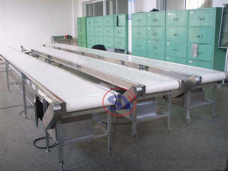 Automated Painted Mild Steel Rubber Belt Conveyor System