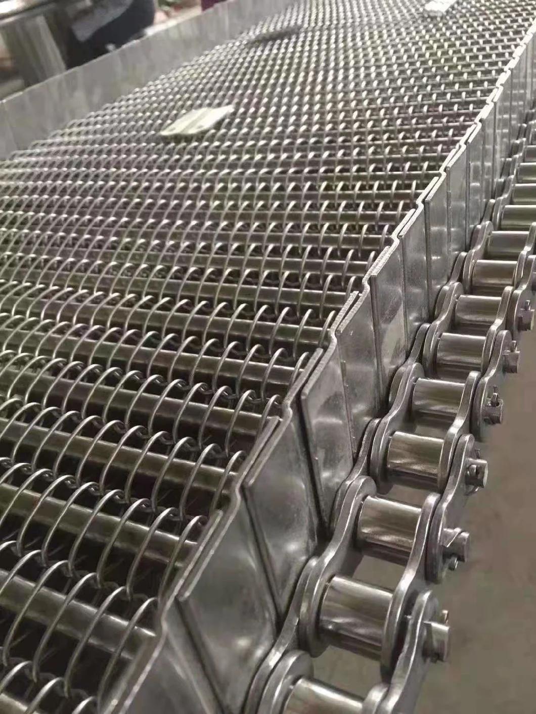 Stainless Steel Roller Chain Driven Conveyor Belt for Food Industry