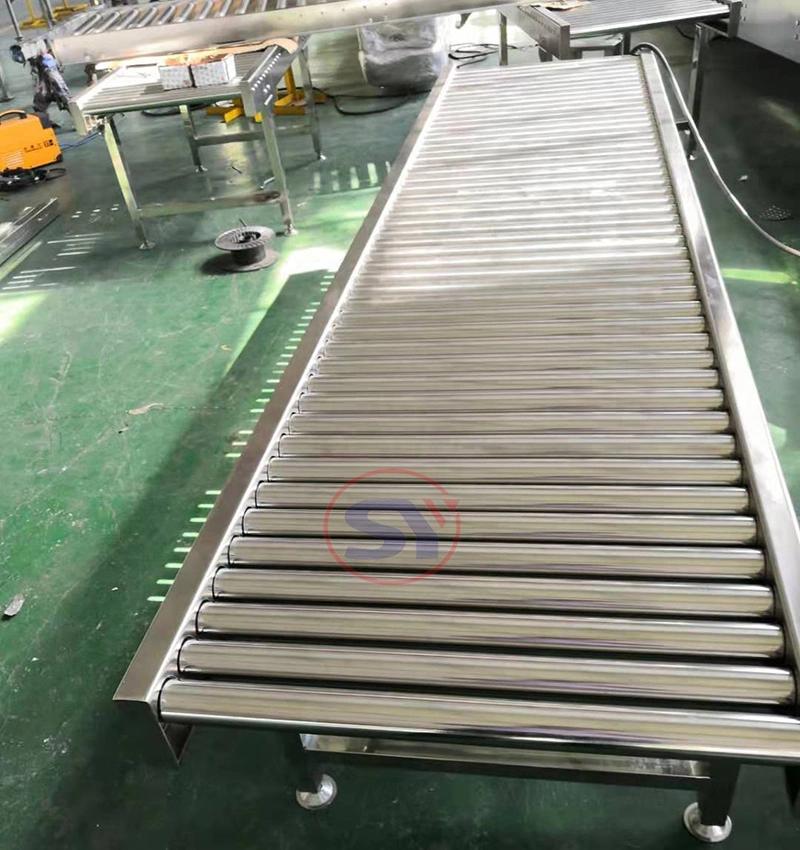 45/90/180 Degree Curved Tapered Roller Conveyor Parcel Rolling Conveyor