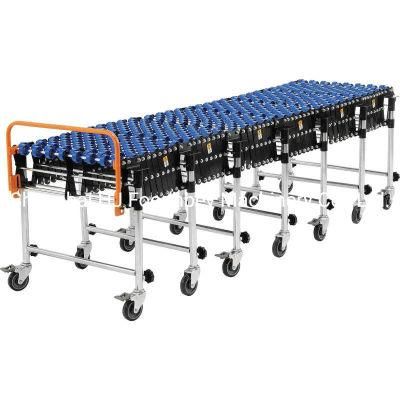 Extendable Gravity Roller Conveyor for Unloading Transport Carton