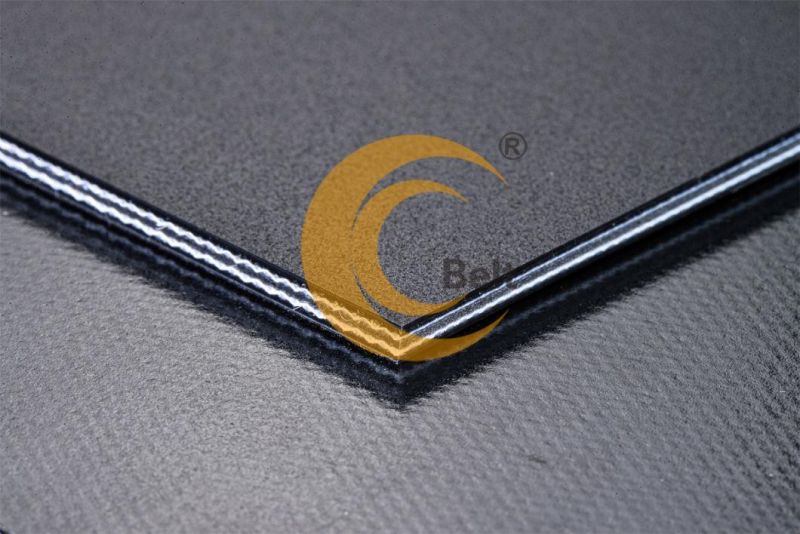 dock shelter black both sides PVC conveyor belt 3mm soft belt