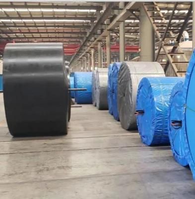 Heavy Industry Use Black Rubber Conveyor Belt Ep200 for Cement