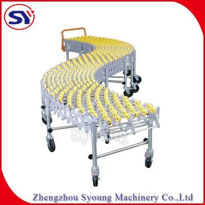 Extendable Flexible Skate Wheel Roller Conveyor Used for Pallet Transfer Best Price