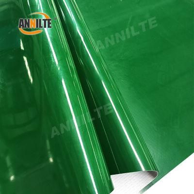 Annilte Manufacturers Cheap Green PVC Belting Smooth Industrial Small Conveyors Belt Roll Price PVC Flat Convayor Belt for Sale