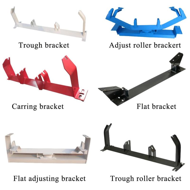 Belt Conveyor Troughing Idler Roller Support Bracket Frames for Lime Stone Plant Energy & Mining 10° 20° 30° 35° 45°