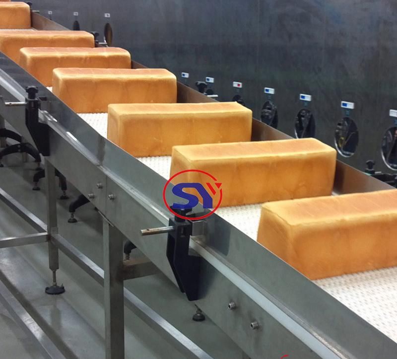 Food Grade PVC PU Belt Mobile Conveyor for Bread Biscuit Sandwich