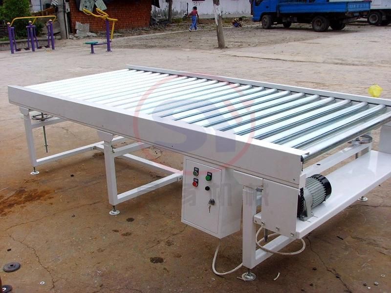 Light Duty Galvanized Steel Cross Pallet Roller Conveyor with Best Price