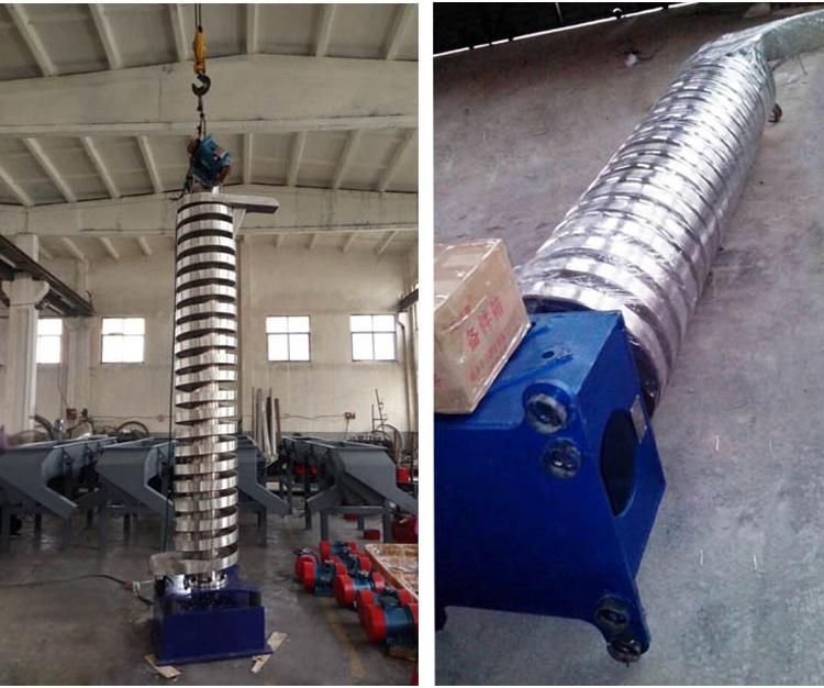 Automatic Vibrating Lifting Conveyor for PVC Particles