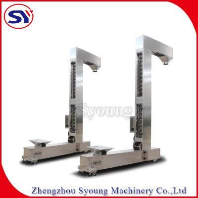 Mobile Vertical Z Bucket Elevator for Conveying Pet Food