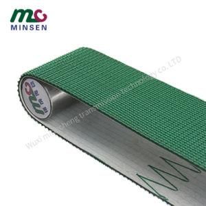 Green PVC/PU/Pvk Light Duty Industrial Conveyor/Transmission Belting/Belt with Grass Grain Pattern