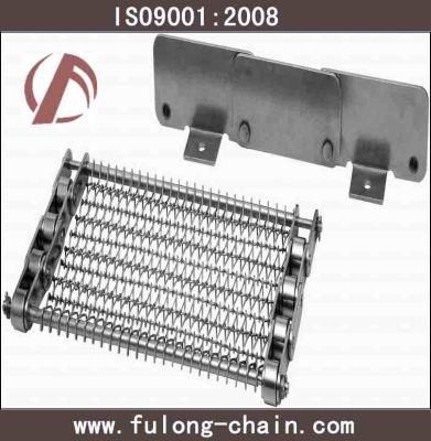 Food Processing Stainless Steel Wire Flat Chain Link Mesh Conveyor Belt for Bread Baking