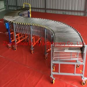 Factory Supply Electric Power Retractable Flexible Expandable Roller Conveyor