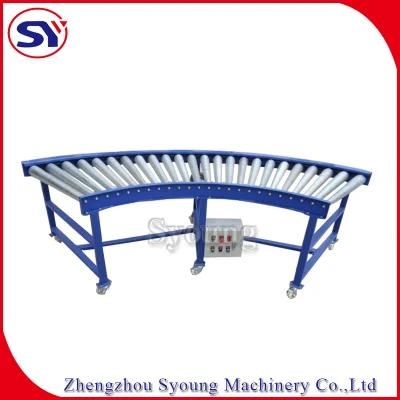 45/90/180 Degree Curved Tapered Roller Conveyor Parcel Rolling Conveyor