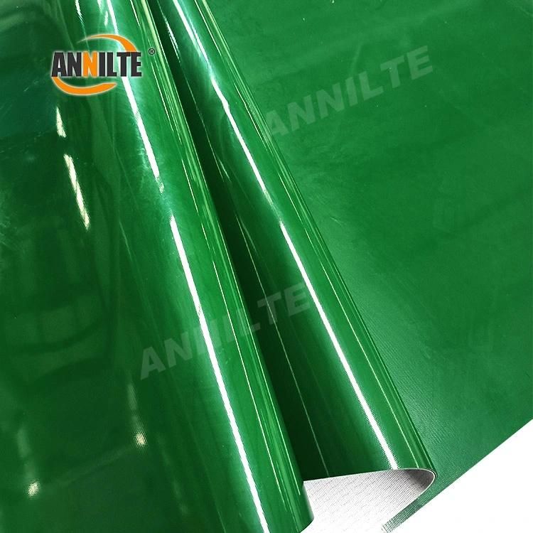 Annilte China Green PVC Corrugated Cardboard Conveyor Belt for Stacker