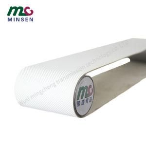 Factory Manufacturers White Diamond Stone Anti-Slip, Oil-Resistant and Wear-Resistant PU Food-Grade Decorative Pattern Conveyor Belt