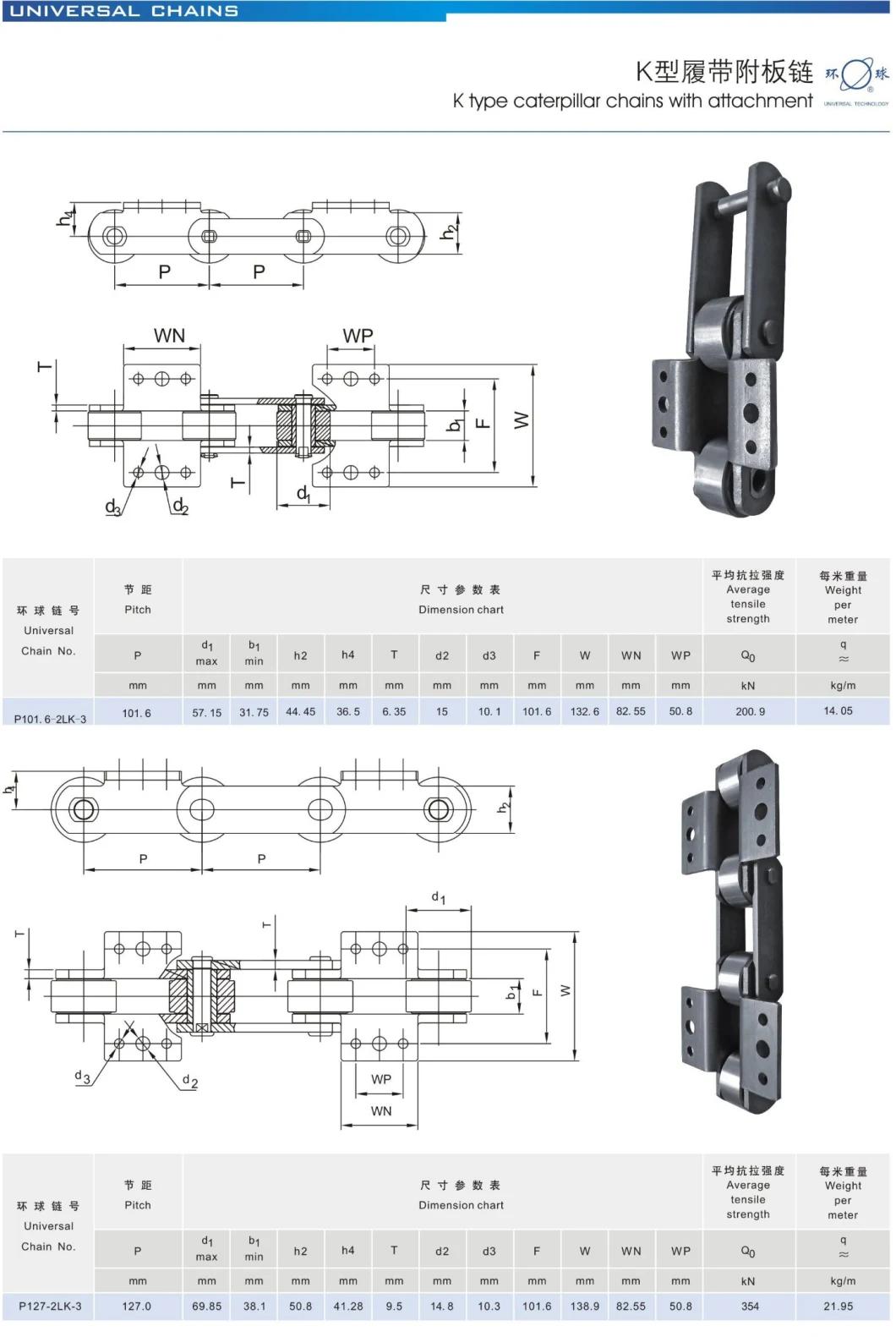 Conveyor Chain with K Type Attachments