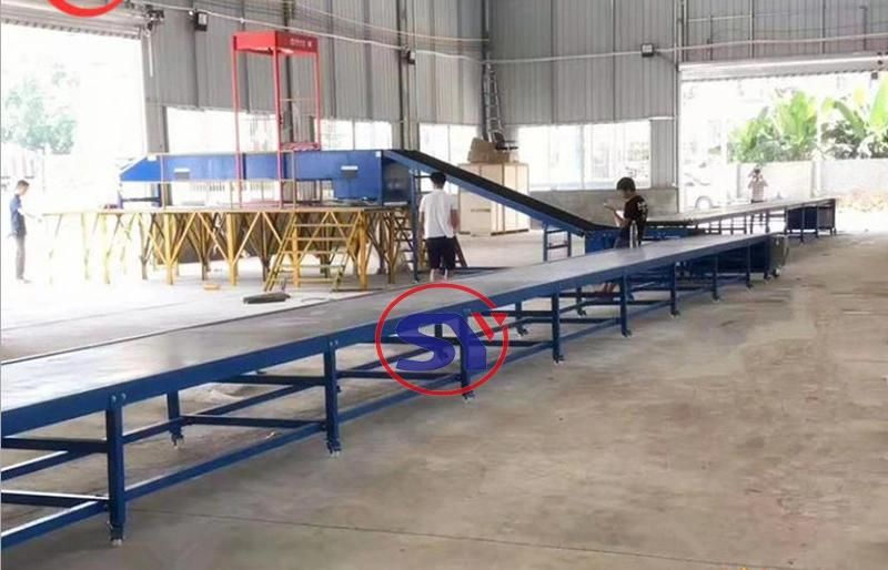 Four Sections Extendable Flexibility Automotive Belt Conveyor for Tyre Tire