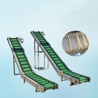Sidewall Corrugated Belt Conveyor for Wood Pellet