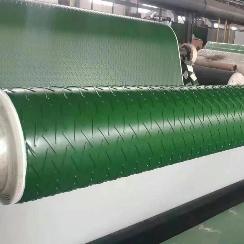 Food Grade Chevron Pattern Inclined PVC Conveyor Belt