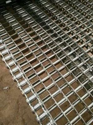304 Flat Flex Balanced Bakeries Mechanical Stainless Steel Wire Mesh Conveyor Belt