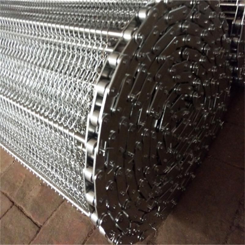 Food Grade 304 Stainless Steel Chain Link Spiral Wire Mesh Conveyor Belt