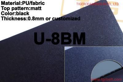 0.8mm Tiger Black PU Chocolate Conveyor Belt