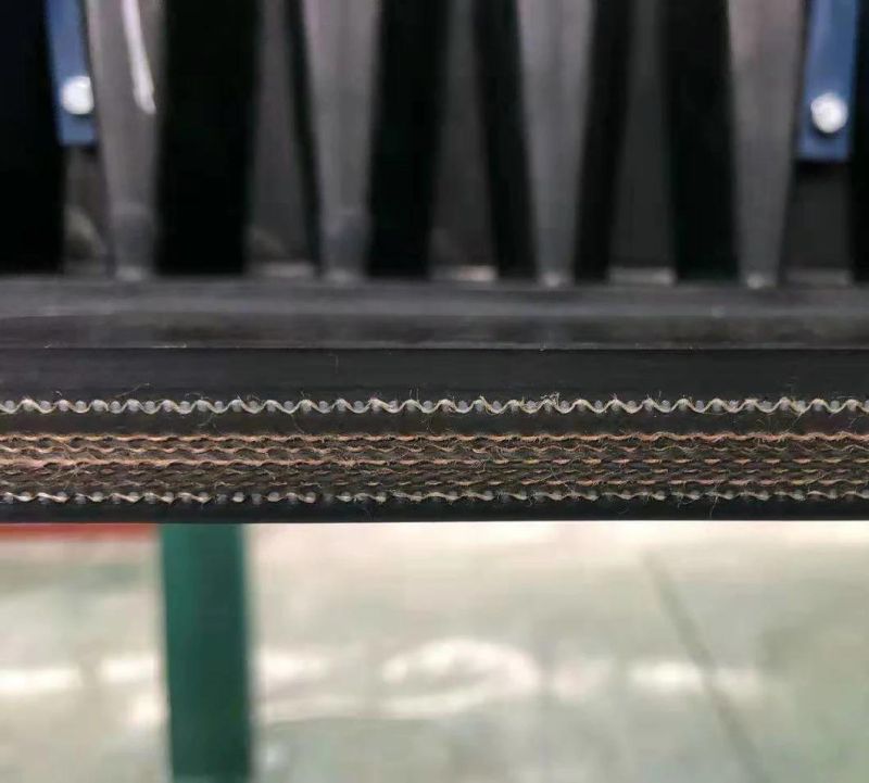 Cement Fabric Nylon Nn Ep Black Rubber Conveyor Belting Sidewall for Sale