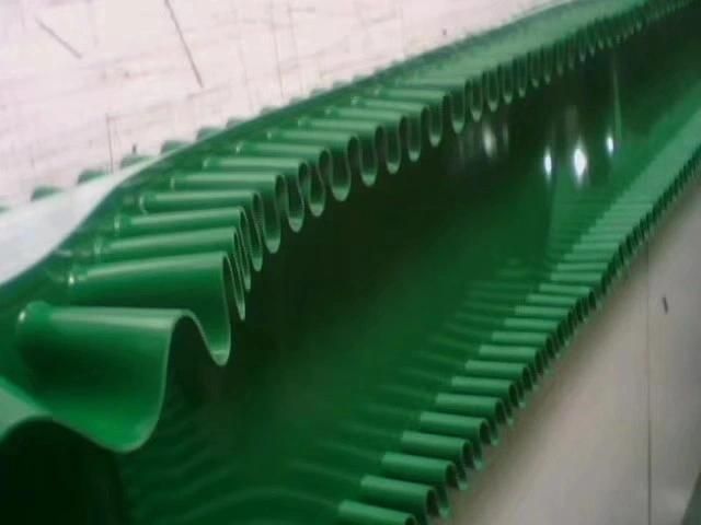 PVC Conveyor Belt with Corrugated Sidewall/Wavy Flanged Conveyer Belt