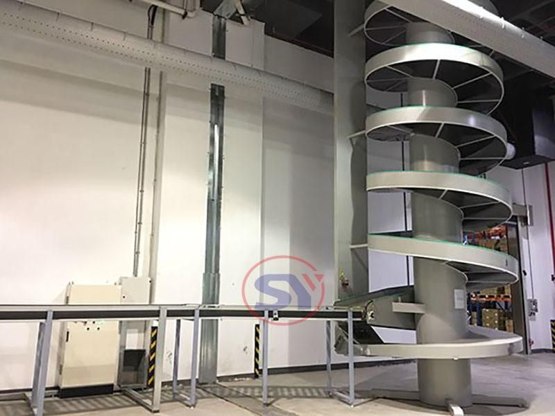 Mass Flow Spiral Conveyor for Multilevel Building