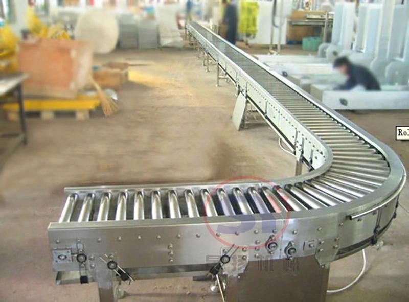 Food Processing Factory Used Stainless Steel Roller Table Conveyor with Factory Price