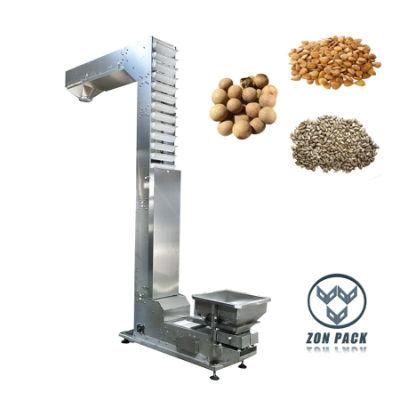304ss/Carbon Z Bucket Elevator Belt Conveyor Machine Used for Chips Packaging