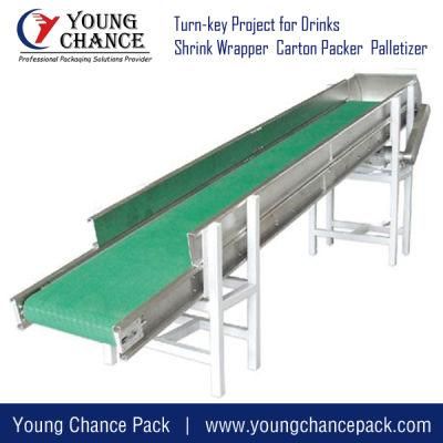 Grain Processing Portable Inclined Flat Belt Conveyor