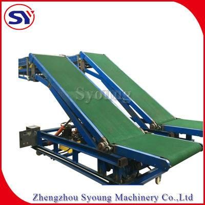 Hydraulic Pneumatic Truck Container Loading Unloading Belt Conveyor System