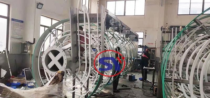 Vertical Lift Helical Conveyor Spiral Elevator for Conveying Food Bags Packages