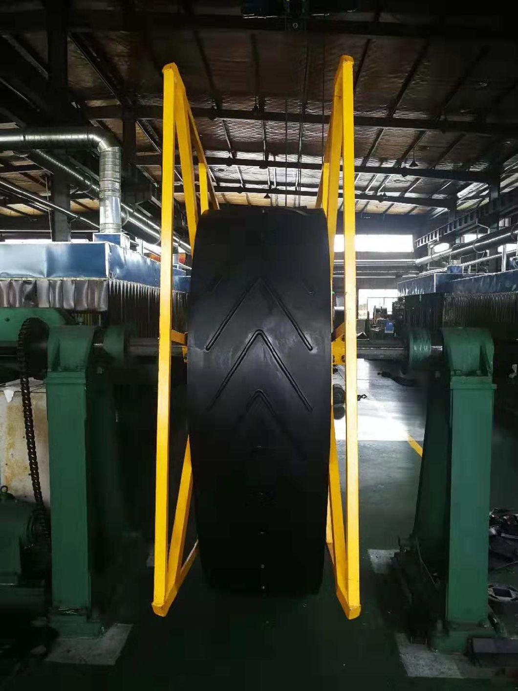Granulated Type Ep Chevron Cleated Rough Top Rubber Conveyor Belt