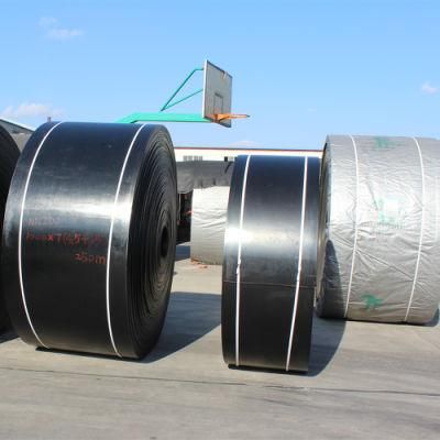 Nn300 Polyester Rubber Conveyor Belts Hr250 Degree with Collar for Cement Plant