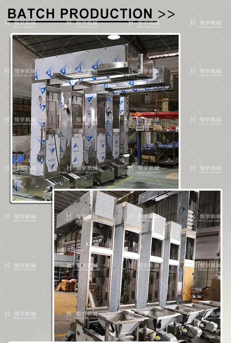Food Powder Grain Bulk Materials Stainless Steel Z Conveyor Machine