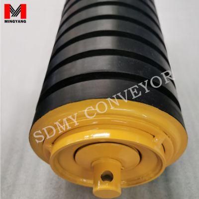 159/108mm Diameter Conveyor Impact Roller with 30mm Shaft and FAG Bearing