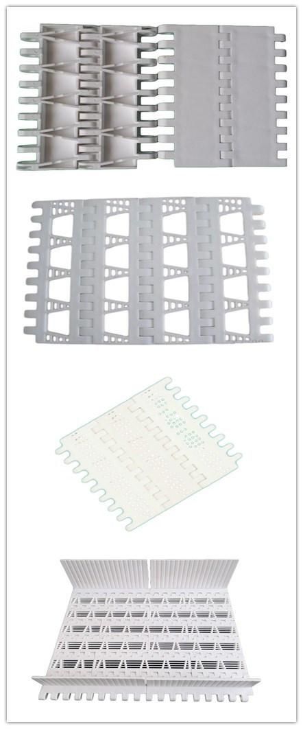 Open Hole Flat Top Modular Plastic Belt for Fish Industry