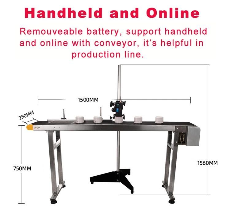 Coditeck Automatic Online/Handheld Inkjet Printer Conveyor