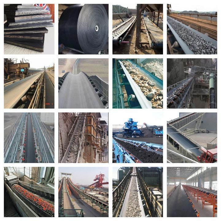 Durable Super Abrasion Ep Ee Fabric Rubber Conveyor Belt Transporting Stones Long Life