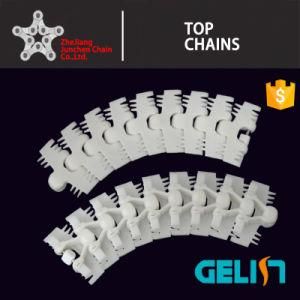 82.6-R150 Plastic Multiflex Small Radius Sideflexing Flat Top Chain