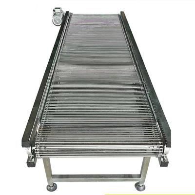 304 Stainless Steel Frame Inclined Conveyor with Modular Plastic Belt