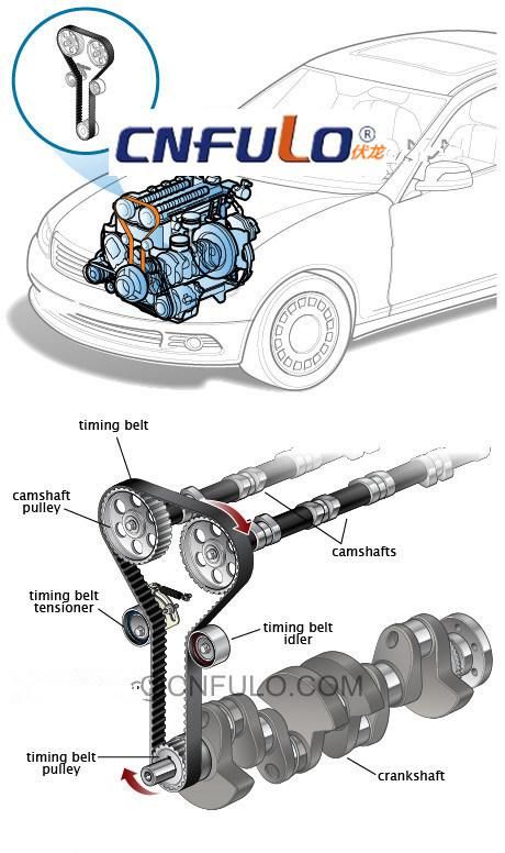 Automotive Timing Belt for Peugeot 307 1.6 Sw