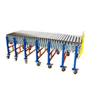 Bidirectional Motorized Ribbed Belt Conveyor Steel Rollers Conveyor System