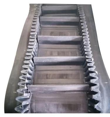 Hot Chinese Products Wholesale Rubber Products Conveying Equipment and Wide-Angle Conveying Corrugated Side Wall Conveyor Belts