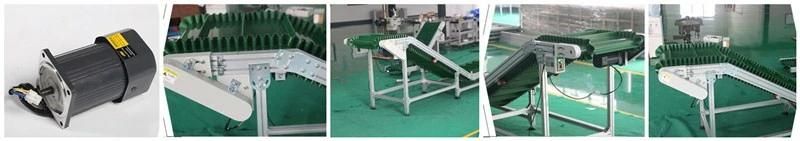 High Efficiency Cleated Rubber Belt Conveyor for Particle Material Transmission Delivery