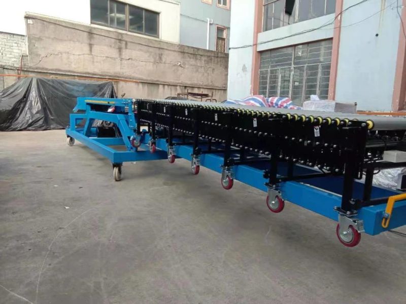 Truck Loading Conveyor Combine with Flexible Skate Wheel Conveyor