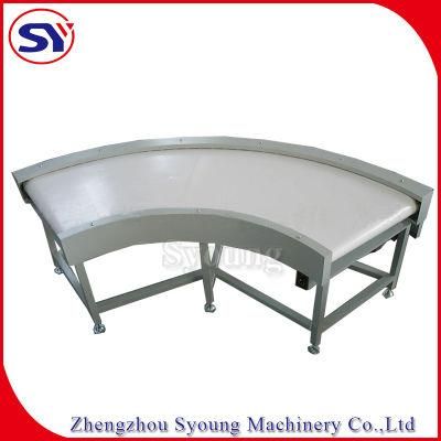 Industrial Cake Candy Automation PVC PU Rubber Timing Belt Turning Conveyor Machine